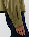 Cotton Rich Double Breasted Utility Jacket