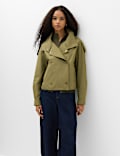 Cotton Rich Double Breasted Utility Jacket