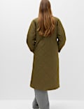 Quilted Longline Car Coat