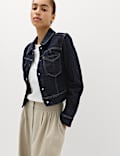 Denim Cropped Jacket