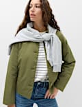 Padded Collared Short Jacket