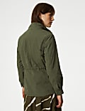Cotton Rich Waisted Utility Jacket