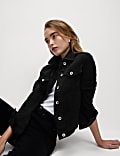 Cotton Rich Denim Jacket With Stretch
