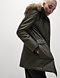 Stormwear™ Waxed Faux Fur Lined Hooded Parka