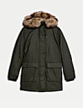 Stormwear™ Waxed Faux Fur Lined Hooded Parka