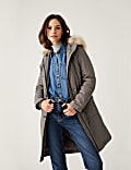 Teksturowany płaszcz typu parka z kapturem Stormwear™