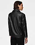 Faux Leather Girlfriend Biker Jacket