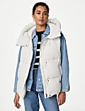 Feather & Down Hooded Gilet