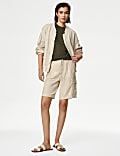 Linen Rich Bomber Jacket