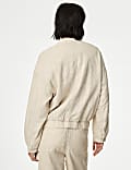 Linen Rich Bomber Jacket
