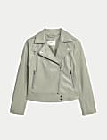 Faux Leather Biker Jacket