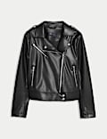 Faux Leather Biker Jacket