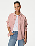 Bequemes Denim-Shacket aus reiner Baumwolle