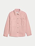 Pure Cotton Denim Relaxed Shacket