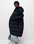 Manteau molletonné coupe longue à capuche, doté de la technologie Thermowarmth™