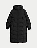 Dlouhý prošívaný kabát Thermowarmth™ s kapucí