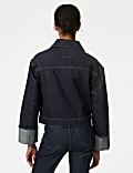 Denim Turn Up Cuff Jacket