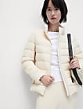 Feather & Down Quilted Packaway Puffer Jacket