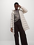 Feather & Down Padded Puffer Coat