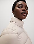 Feather & Down Padded Puffer Coat