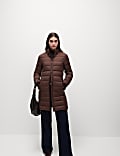 Feather & Down Padded Puffer Coat