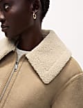 Faux Shearling Lightweight Jacket