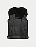 Shearling Aviator Gilet
