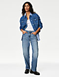 Pure Cotton Relaxed Denim Jacket