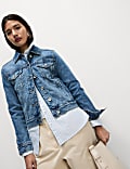 Petite Denim Jacket with Stretch