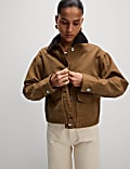 Cord Collared Relaxed Jacket