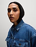 Denim Belted Relaxed Jacket