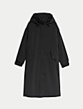 Petite Waterproof Oversized Longline Parka Coat
