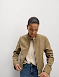 Suedette Moto Jacket
