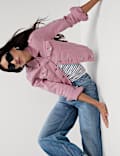 Cotton Rich Denim Jacket with Stretch