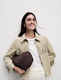 Suedette Fringed Jacket