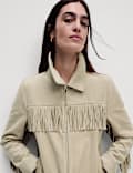 Suedette Fringed Jacket