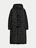 Feather & Down Quilted Zig Zag Coat