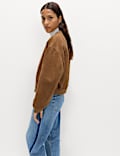 Suedette Lightweight Bomber Jacket