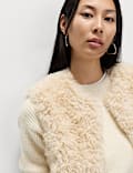 Faux Fur Textured Gilet