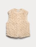 Faux Fur Textured Gilet