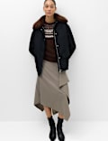 Fur Trim Barn Jacket