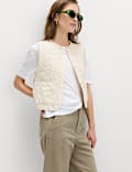 Pure Cotton Quilted Gilet