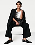 Cotton Rich Striped Ribbed Vest