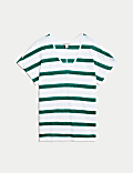 Pure Linen Striped T-Shirt