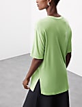 Pure Lyocell Longline T-Shirt