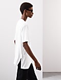 Pure Lyocell Longline T-Shirt