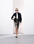 Veste en coton à encolure haute
