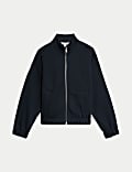Veste en coton à encolure haute