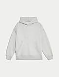 Sweat à capuche décontracté en coton mélangé