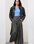 Crew Neck Top with Silk